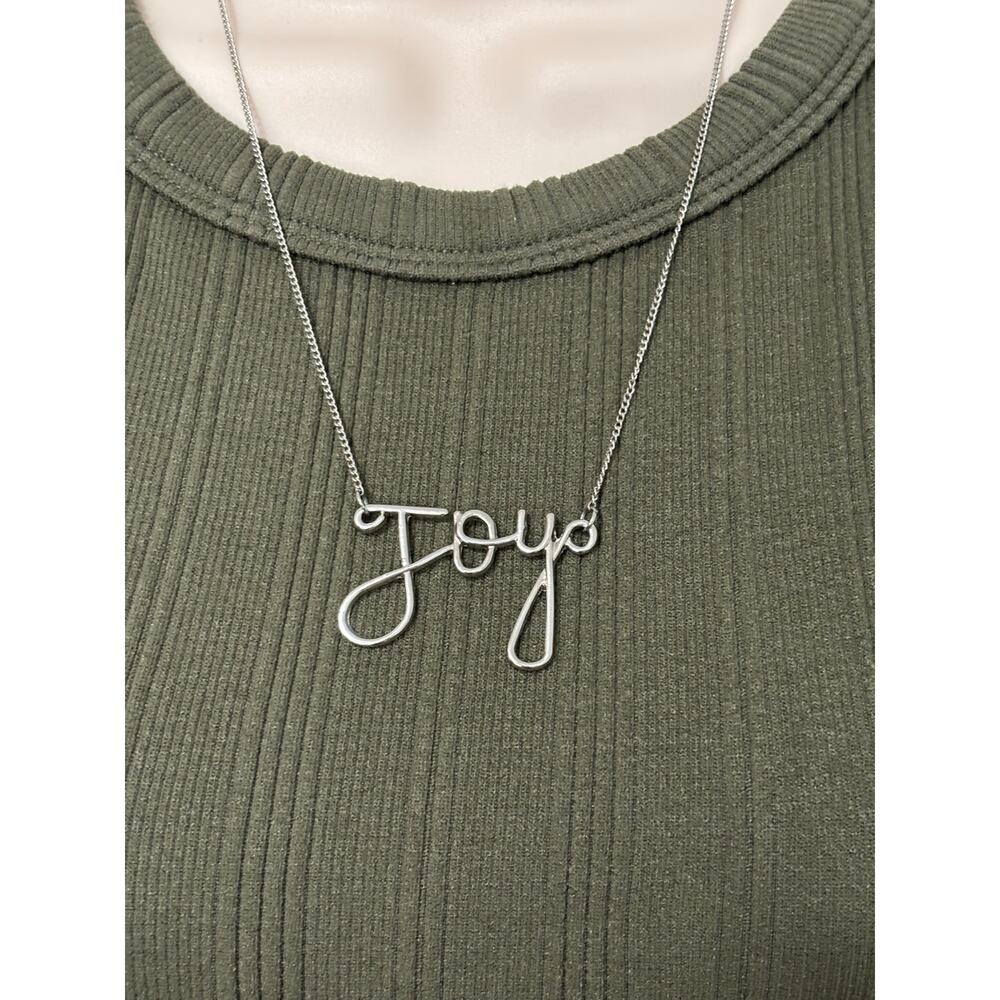 Plunder Women's "Joy" Silver Tone Chain Necklace Simple Basic Everyday Timeless